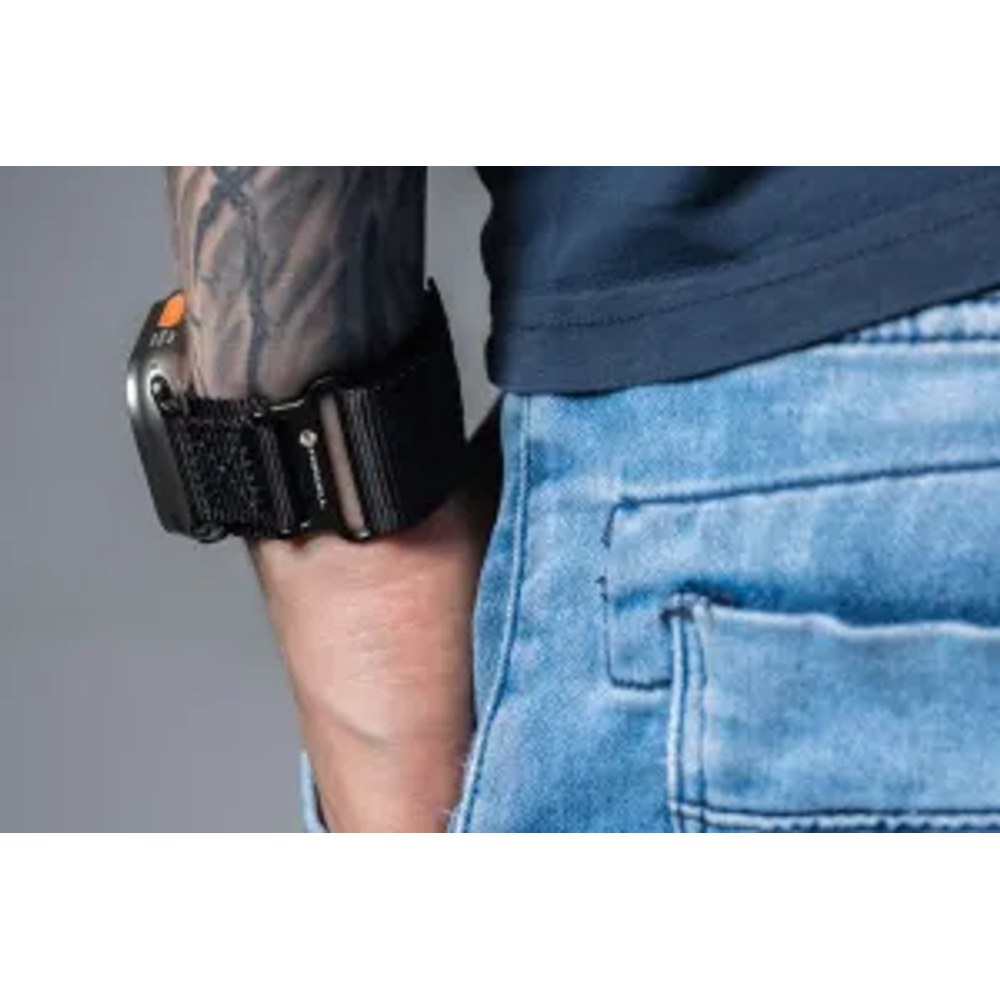 F-DESIGN FA05 nylonový řemínek pro APPLE Watch 42 / 44 / 45 / 49 mm black