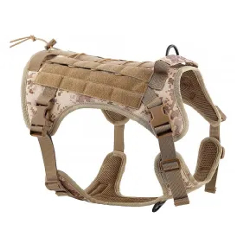 Postroj pro psy TACTICAL velikost XL hnědý