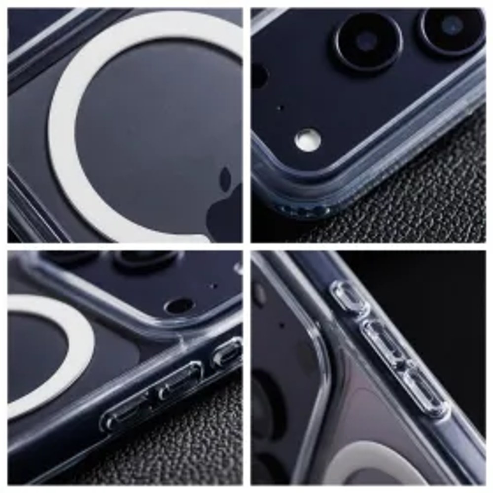 F-PROTECT Clear Hybrid Premium pouzdro kompatibilní s MagSafe pro IPHONE 16 PRO MAX transparentní