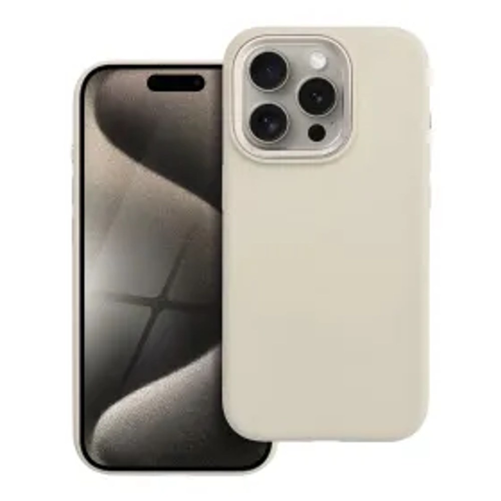 F-PROTECT Frame Prémiové pouzdro kompatibilní s MagSafe pro IPHONE 15 PRO antická bílá