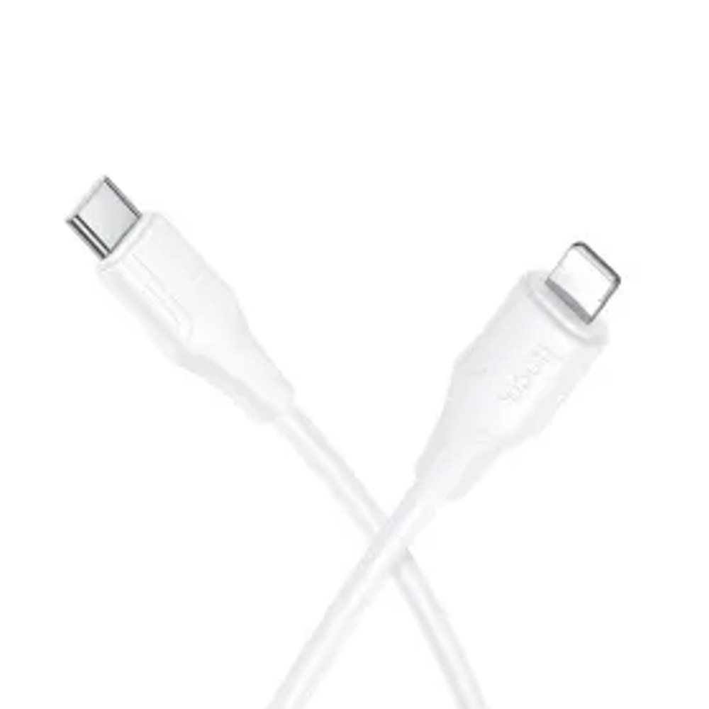 Silikonový kabel USB C na Lightning Hoco 27W 1 m X124 bílý