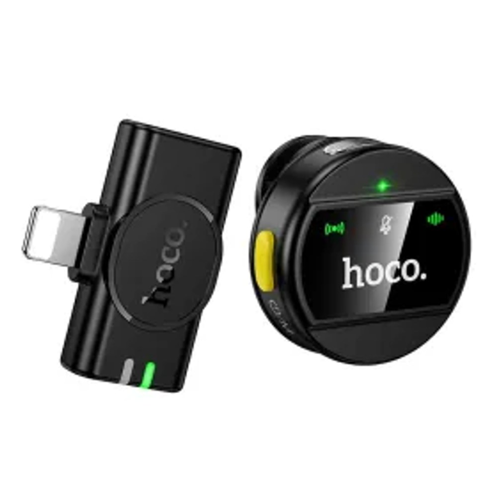 Bezdrátový mikrofon Lightning Hoco L21 černý