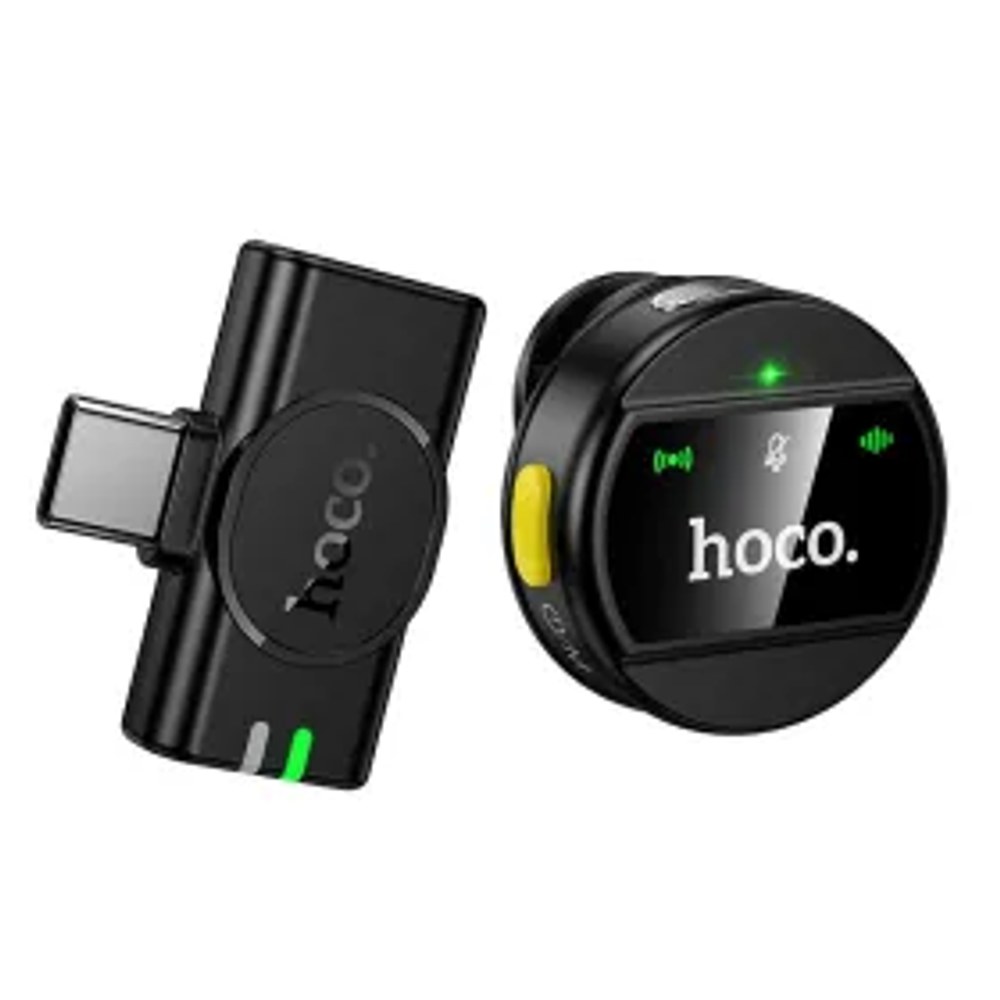Bezdrátový mikrofon USB C Hoco L21 černý