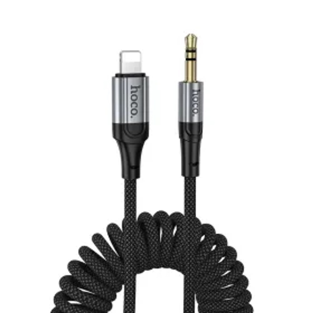 Kabel AUX Jack 3,5 mm na Lightning Hoco 1,5 m UPA33A černý