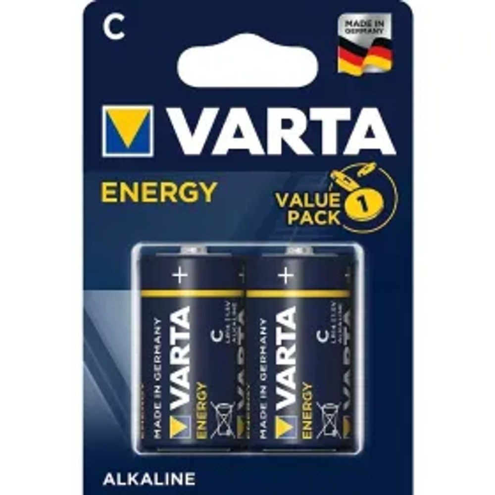 Alkalická baterie VARTA R14 (typ C) Energy 2 ks