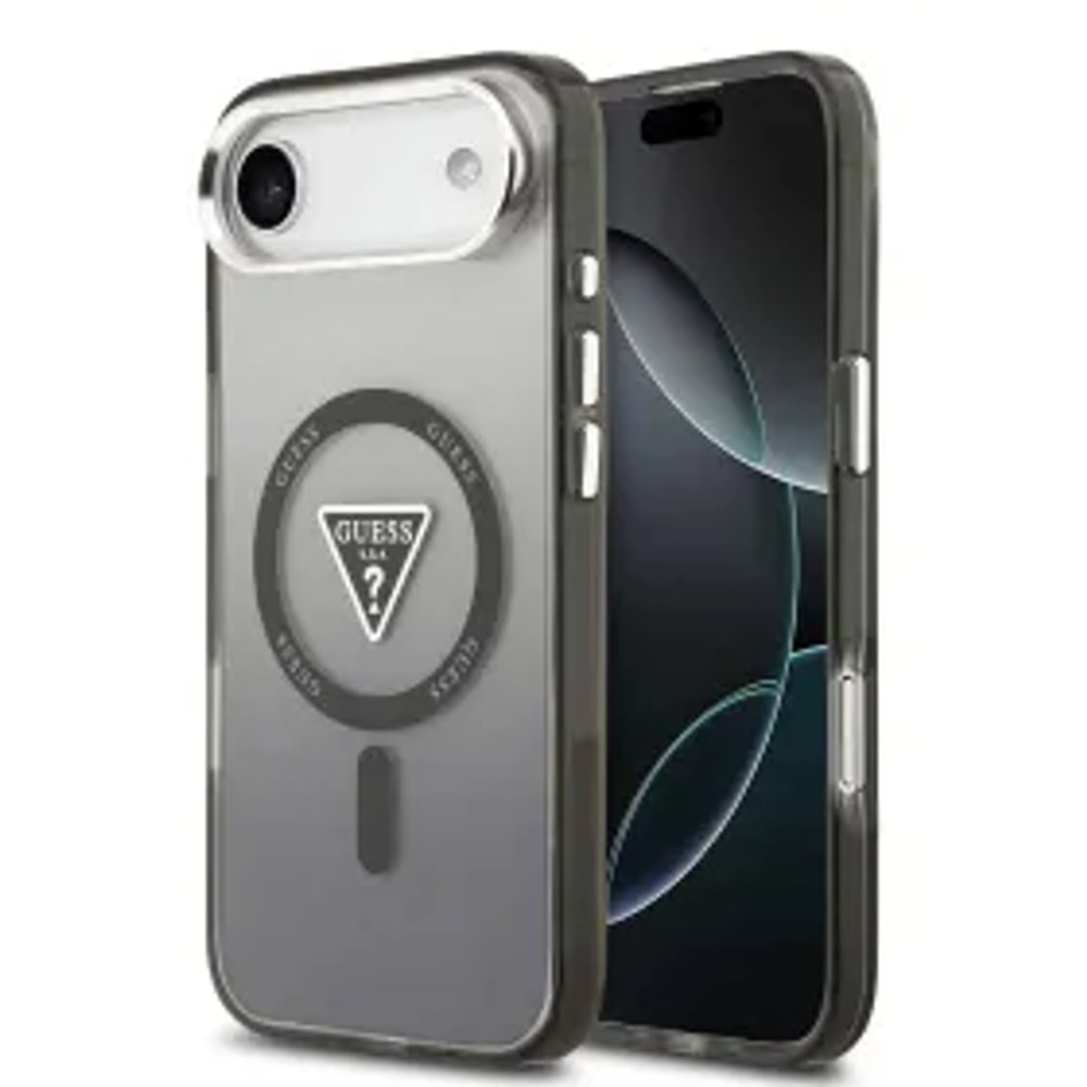 Pouzdro GUESS pro IPHONE 17 Air kompatibilní s MagSafe GUHMP17MHGTMLCGK (IML Gradient W/ Triangle Logo) černé