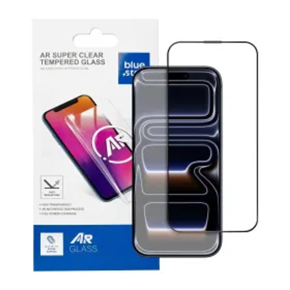 Tvrzené sklo pro iPhone 17 PRO MAX Blue Star 5D AR černé