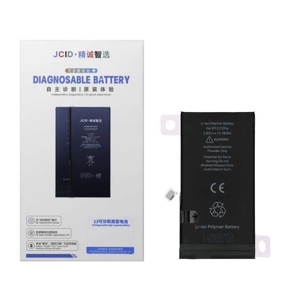JCID Diagnostikovatelná (použitá) baterie pro iPhone 12 / 12 Pro 2815 mAh (standardní kapacita)