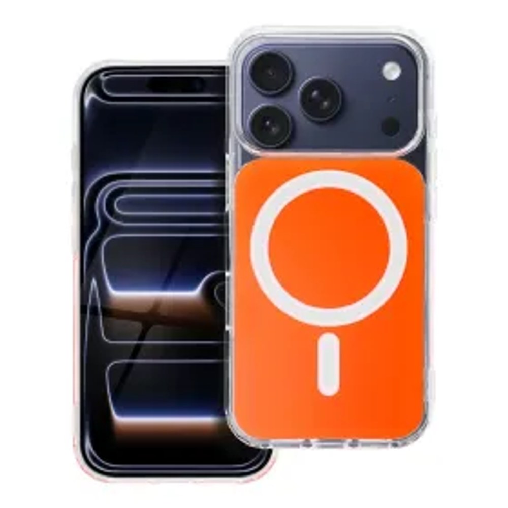 Pouzdro pro iPhone 16 Clear Fusion Mag Cover kompatibilní s MagSafe hermes orange