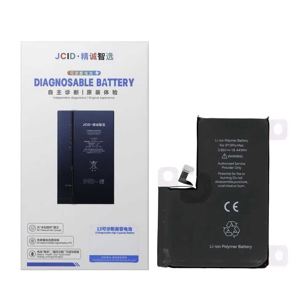 JCID Diagnostikovatelná (použitá) baterie pro iPhone 13 Pro Max 4790 mAh (vysoká kapacita)