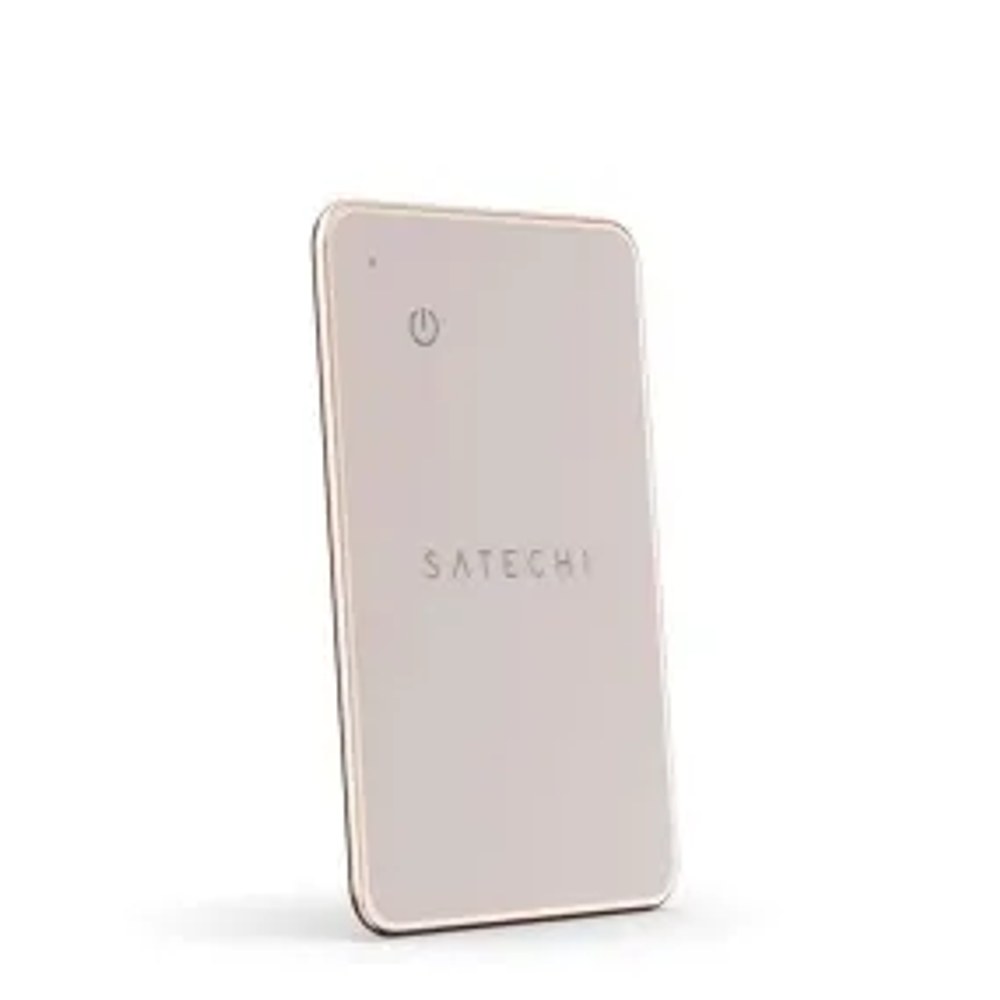 Lokátor kompatibilní s kartou Apple Find My Satechi tvar ST-LFAWCR desert rose
