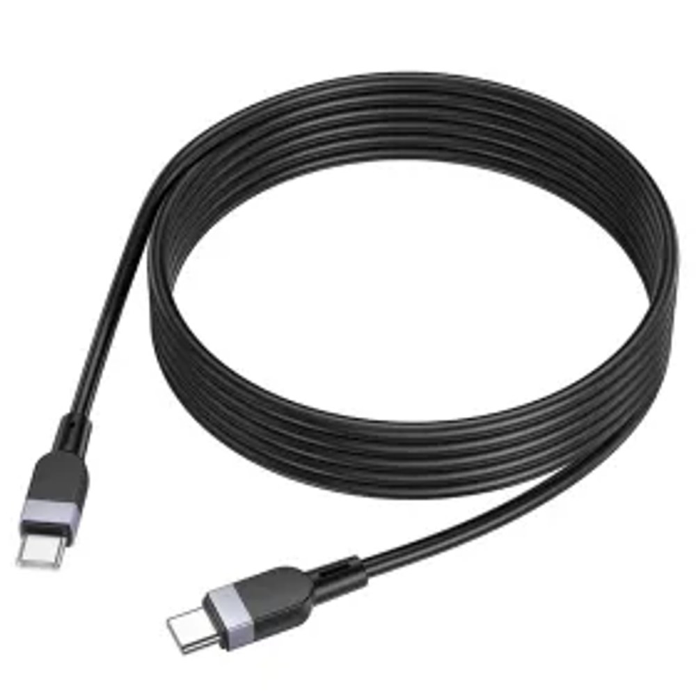 Silikonový kabel USB C na USB C Hoco 3A 60W 3 m X109 černý