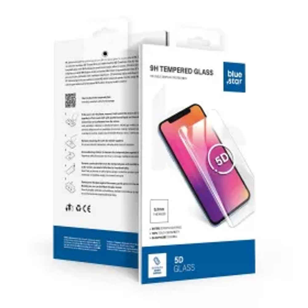 Tvrzené sklo na Xiaomi Redmi Note 15 4G / Note 15 5G Blue Star 5D černé