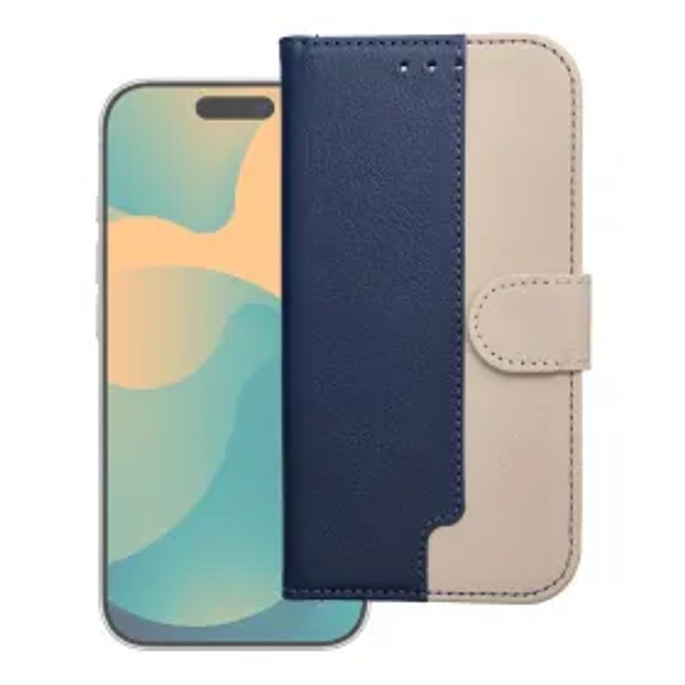 Flipové pouzdro pro iPhone 17 Split Book navy and cream