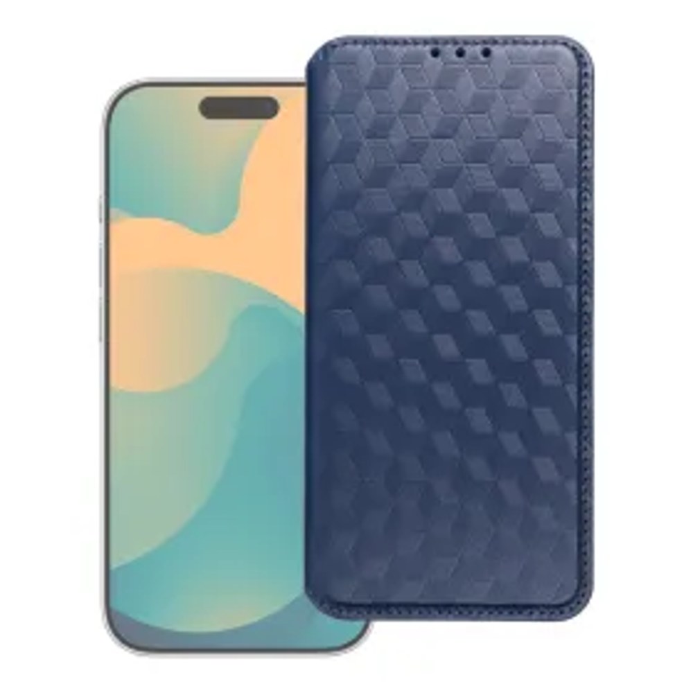 Flipové pouzdro pro iPhone 17 PRO MAX Cubic Book modré