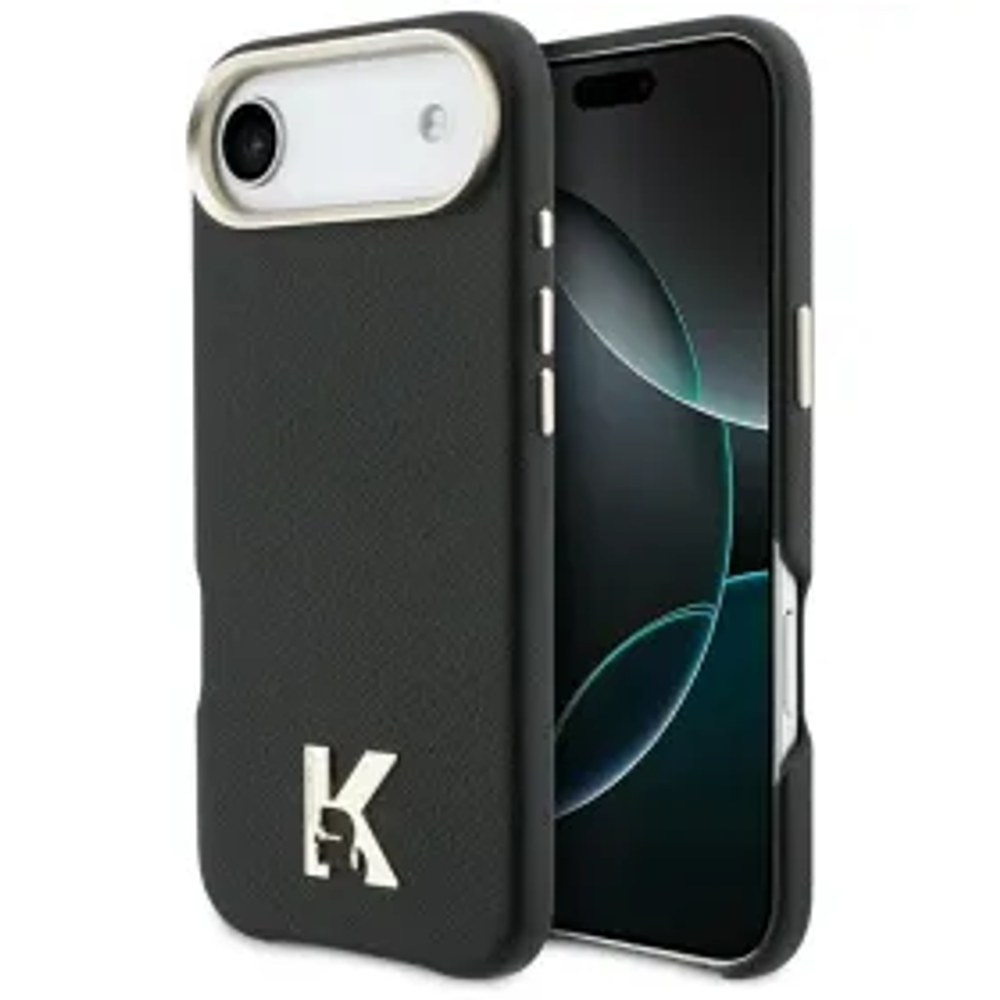 KARL LAGERFELD pouzdro pro IPHONE 17 Air kompatibilní s MagSafe KLHMP17M5PGFKHGK (PU FW W/ KHead Logo) černé