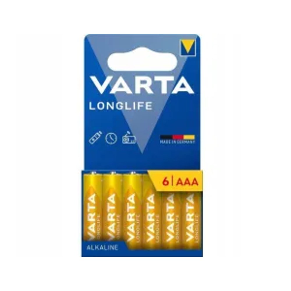 Alkalická baterie VARTA R3 (AAA) Longlife 6 ks