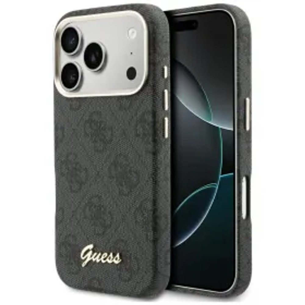 Pouzdro GUESS pro IPHONE 17 Pro kompatibilní s MagSafe GUHMP17L5P4FWMSK (PU FW 4G Script) černé