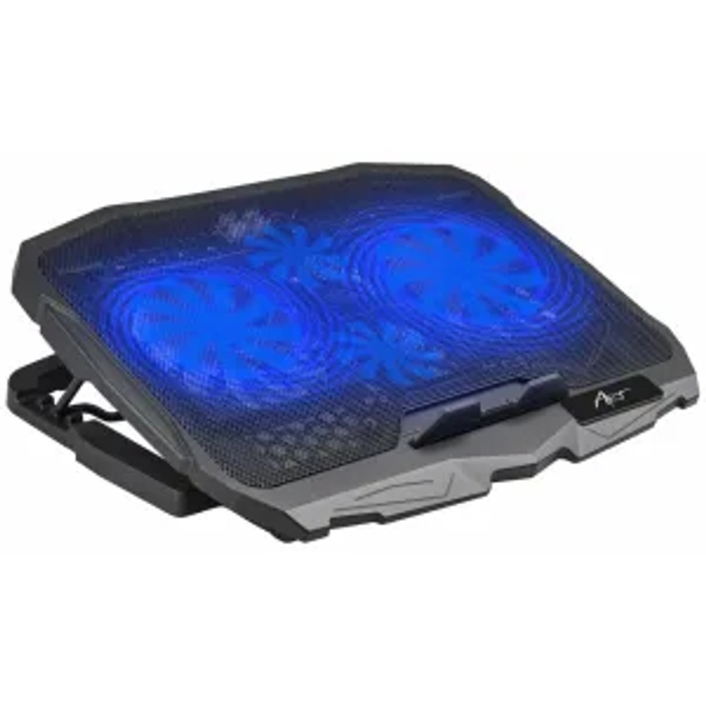 Chladicí stojan pro notebook ART P4 2 x USB A LED černý