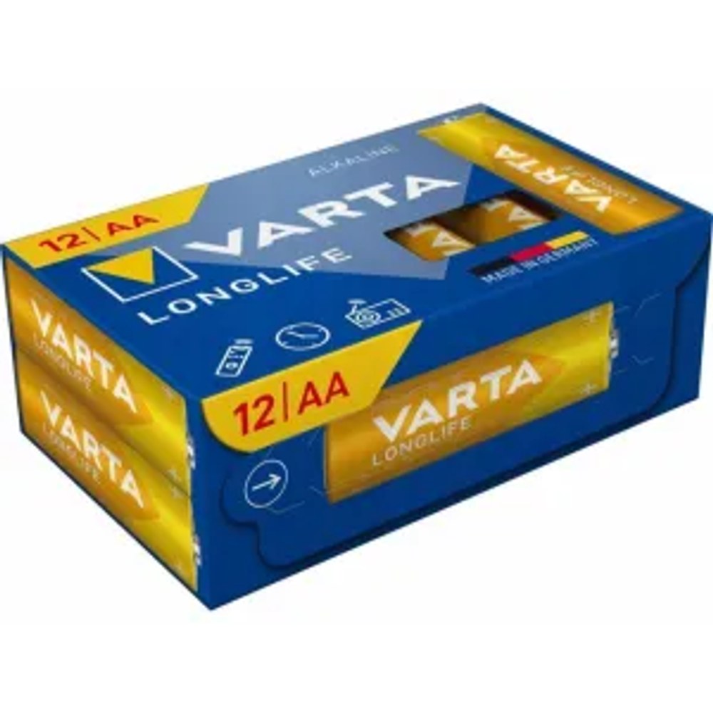 Alkalická baterie VARTA R6 (AA) Loglife 12 ks