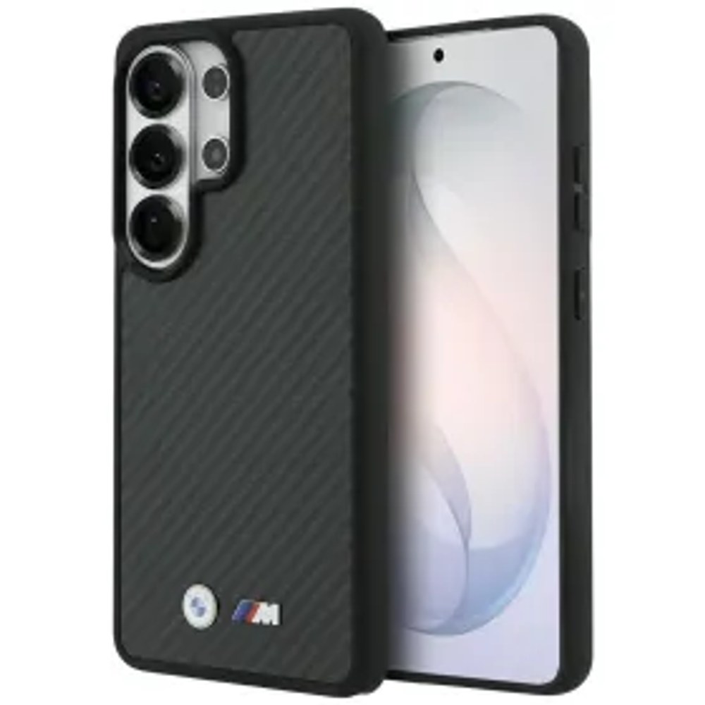 BMW pouzdro pro SAMSUNG S26 Ultra BMHMS26L24CFMMK (Magnetic Kevlar W/ Logo) černé