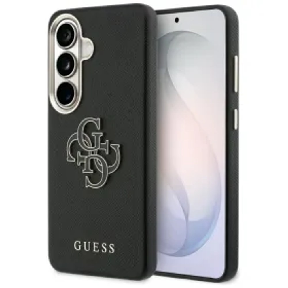 Pouzdro GUESS pro SAMSUNG S26 GUHCS26S5PS4RGGK (Grained Big 4G Metal Logo) černé