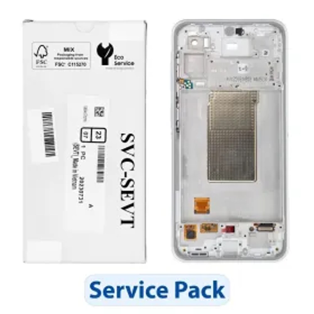 ServicePack LCD displej SAMSUNG A36 5G A366B White GH82-36841B