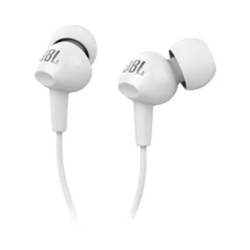 Drátová sluchátka Jack 3,5 mm JBL C100Si bílá