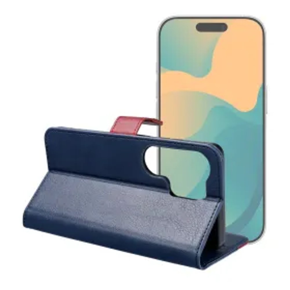 Flipové pouzdro pro Samsung A17 Split Book navy and red