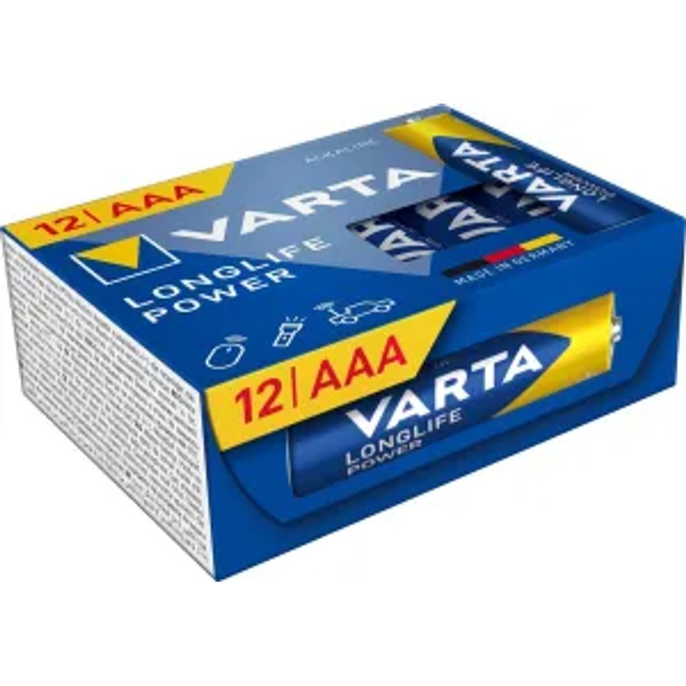 Alkalická baterie VARTA R3 (AAA) Longlife Power 12 ks