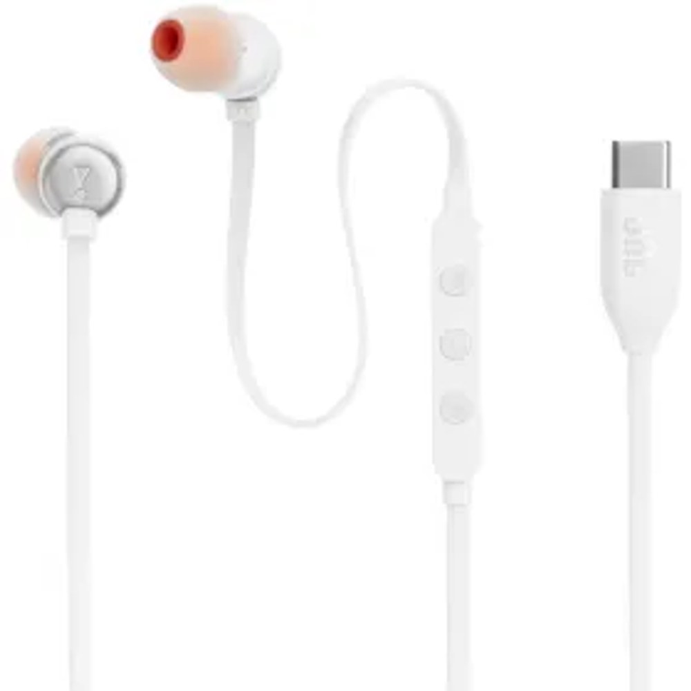 Drátová sluchátka USB C JBL Tune 310C bílá