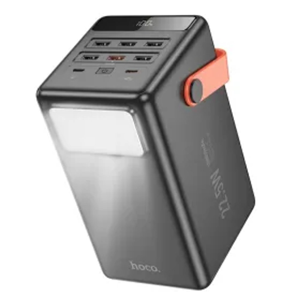 Powerbanka Hoco 100000 mAh QC PD 2,4A 22,5W s vestavěným světlem J142 černá