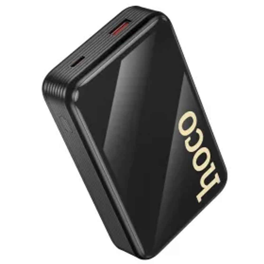Powerbanka Hoco 20000 mAh QC PD 22,5W s vestavěnými kabely USB C + Lightning Q37A černá