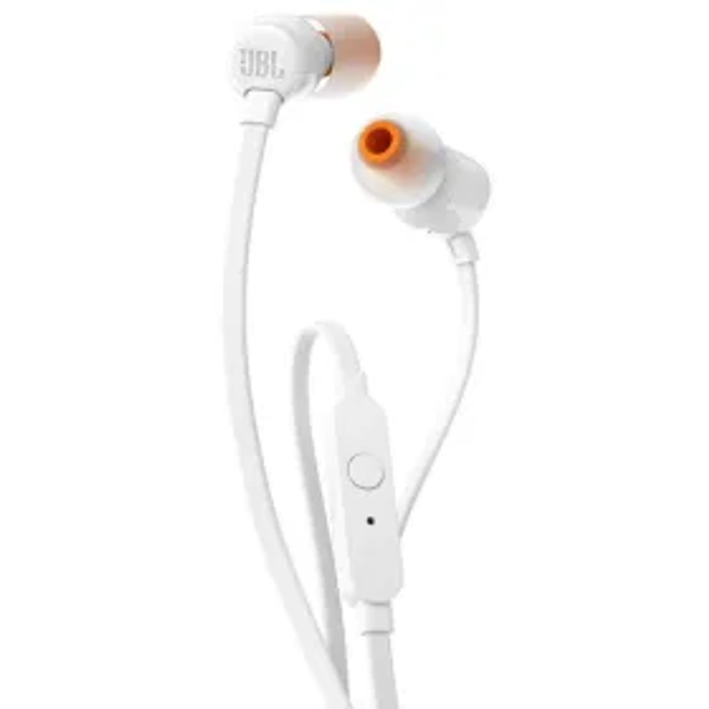Drátová sluchátka Jack 3,5 mm JBL T110 bílá