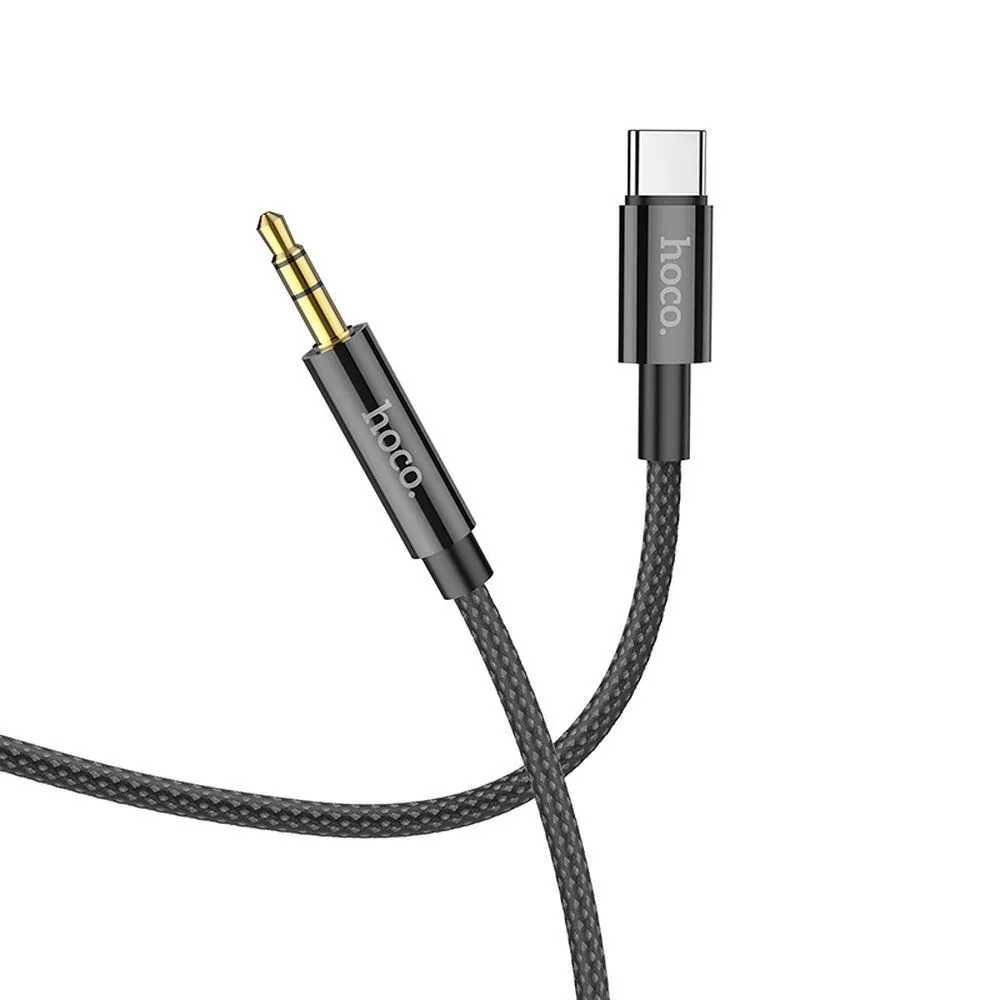 HOCO kabel AUX Audio Jack 3,5mm do Typu C UPA19 1m black