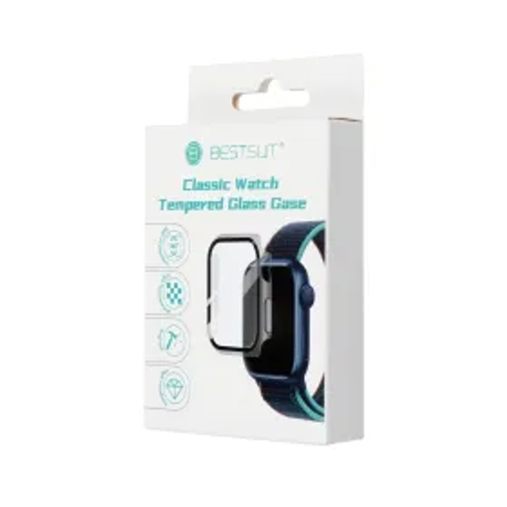 Pouzdro Bestsuit s hybridním sklem pro Apple Watch Ultra/Ultra 2 49mm - průhledné