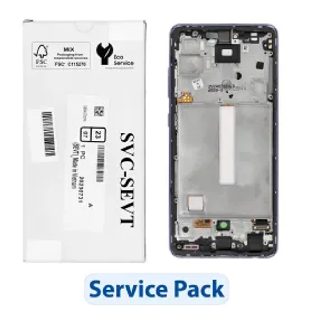ServicePack LCD displej SAMSUNG A52S 5G A528B GH82-26861C fialový