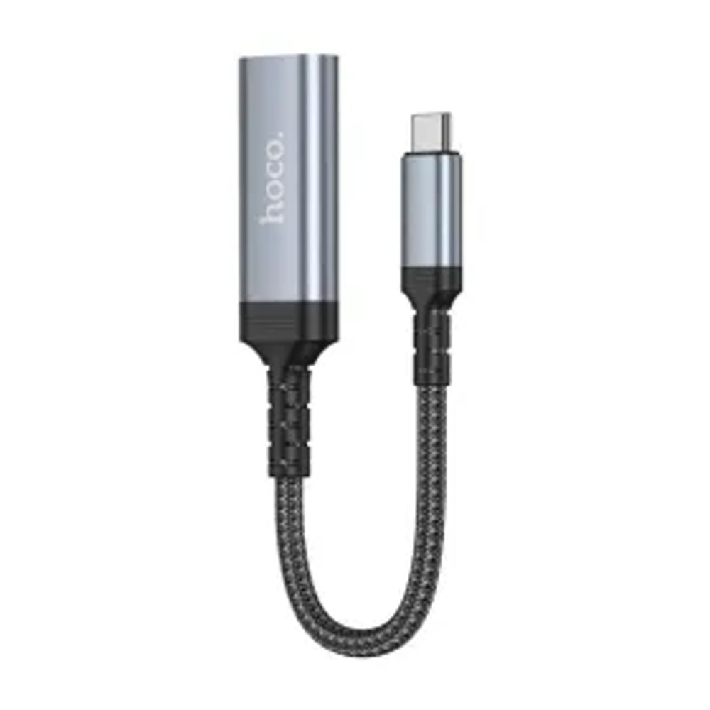 Převodní kabel USB C na HDTV Hoco 4K 30Hz 0,2 m UA43A kovově šedý