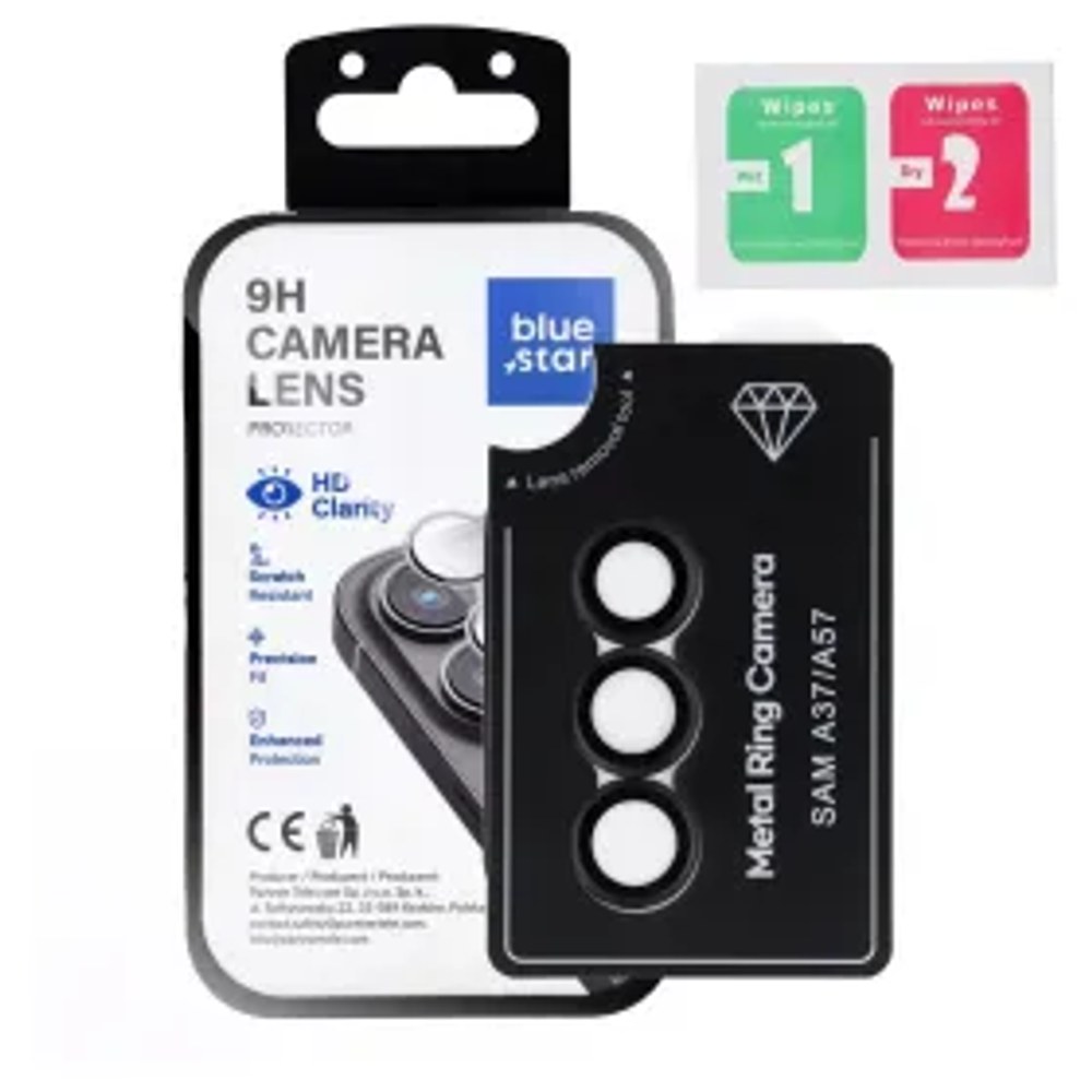 Ochranný kryt objektivu fotoaparátu BLUE STAR Easy Install pro SAMSUNG A57 černý
