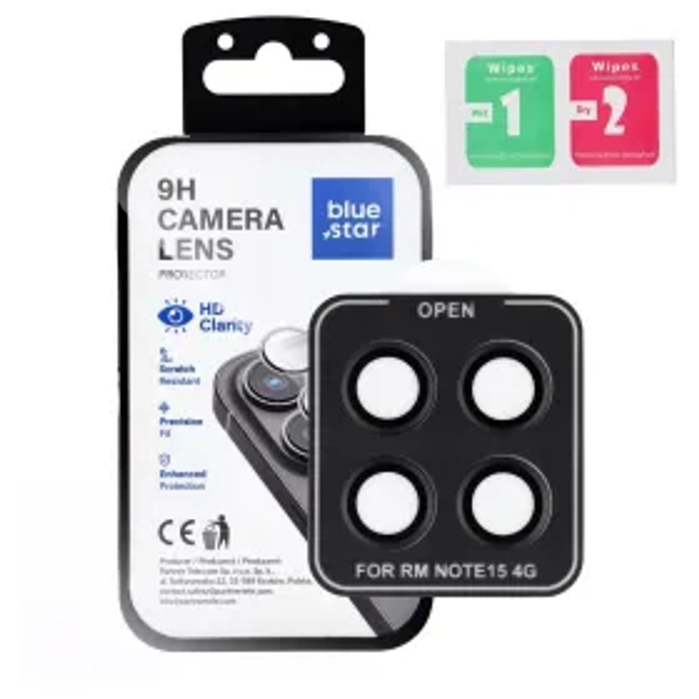 Ochranný kryt objektivu fotoaparátu BLUE STAR pro XIAOMI Redmi NOTE 15 15 4G černý