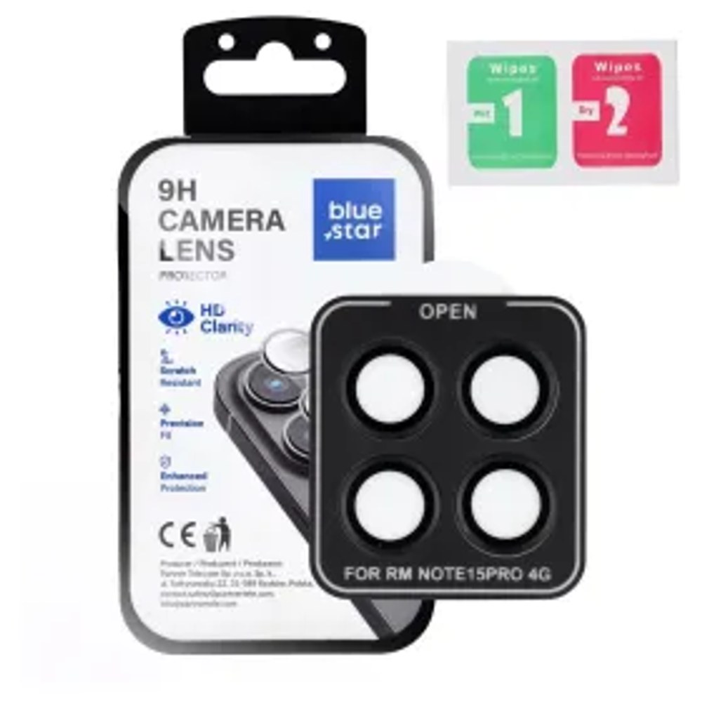 Ochranný kryt objektivu fotoaparátu BLUE STAR pro XIAOMI Redmi NOTE 15 PRO 15 PRO 4G černý
