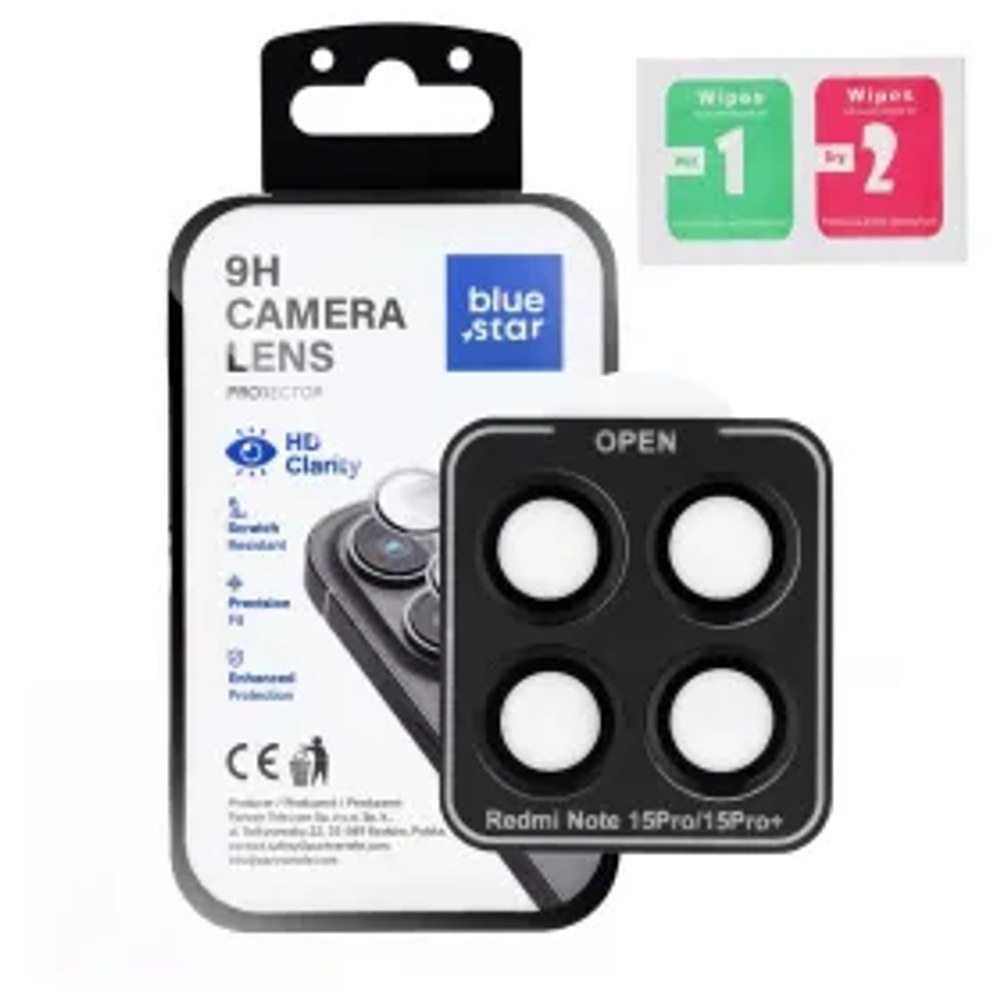 Ochranný kryt objektivu fotoaparátu BLUE STAR pro XIAOMI Redmi NOTE 15 PRO 15 PRO 5G černý