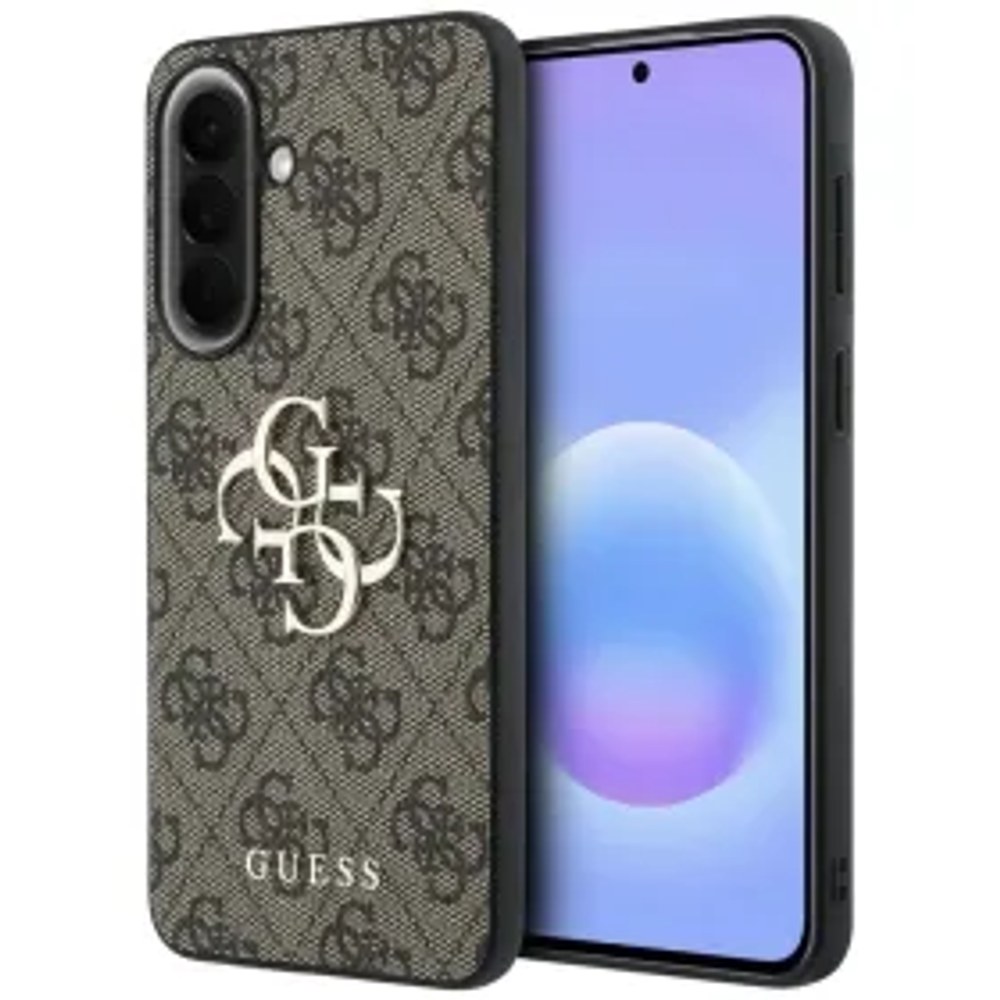 Pouzdro GUESS pro SAMSUNG Galaxy A37 GUHCSA374GMGBR (4G Big Metal Logo) hnědé