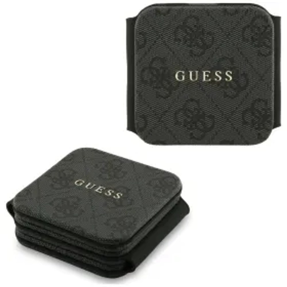 Bezdrátová nabíječka 3v1 kompatibilní s MagSafe 15W GUESS GUE005639 černá