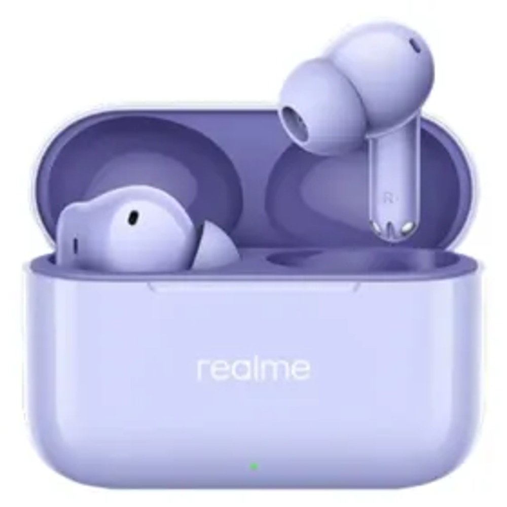 Bezdrátová sluchátka Realme Buds T200 fialová