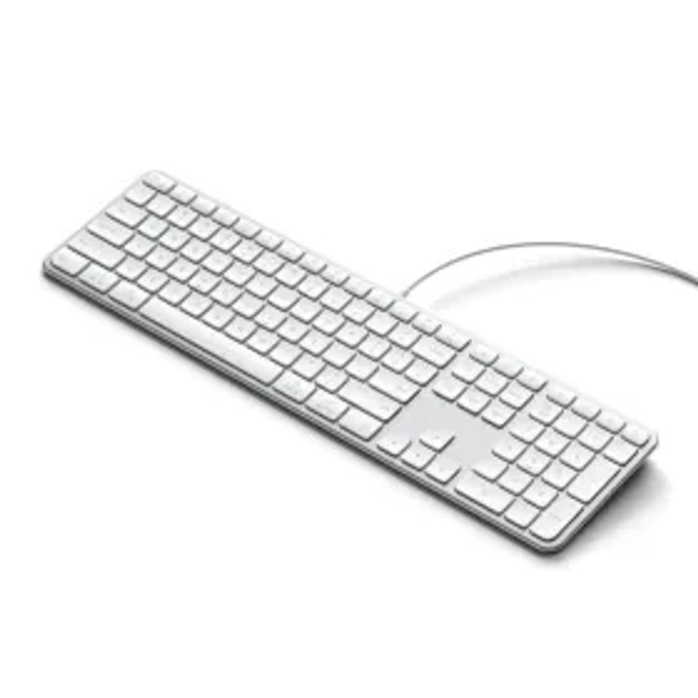 Drátová klávesnice USB A/USB C QWERTY Dual (Mac/Windows) Satechi Slim LX3 Wired stříbrná