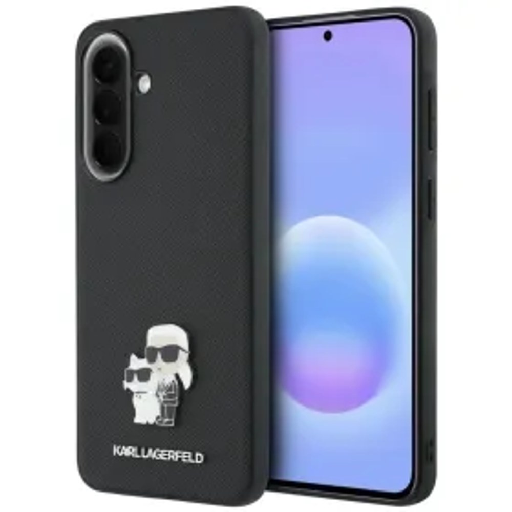 KARL LAGERFLED pouzdro pro SAMSUNG A37 KLHCSA37PSAKCMPK (Saffiano W/ K&C Metal Logo) černé