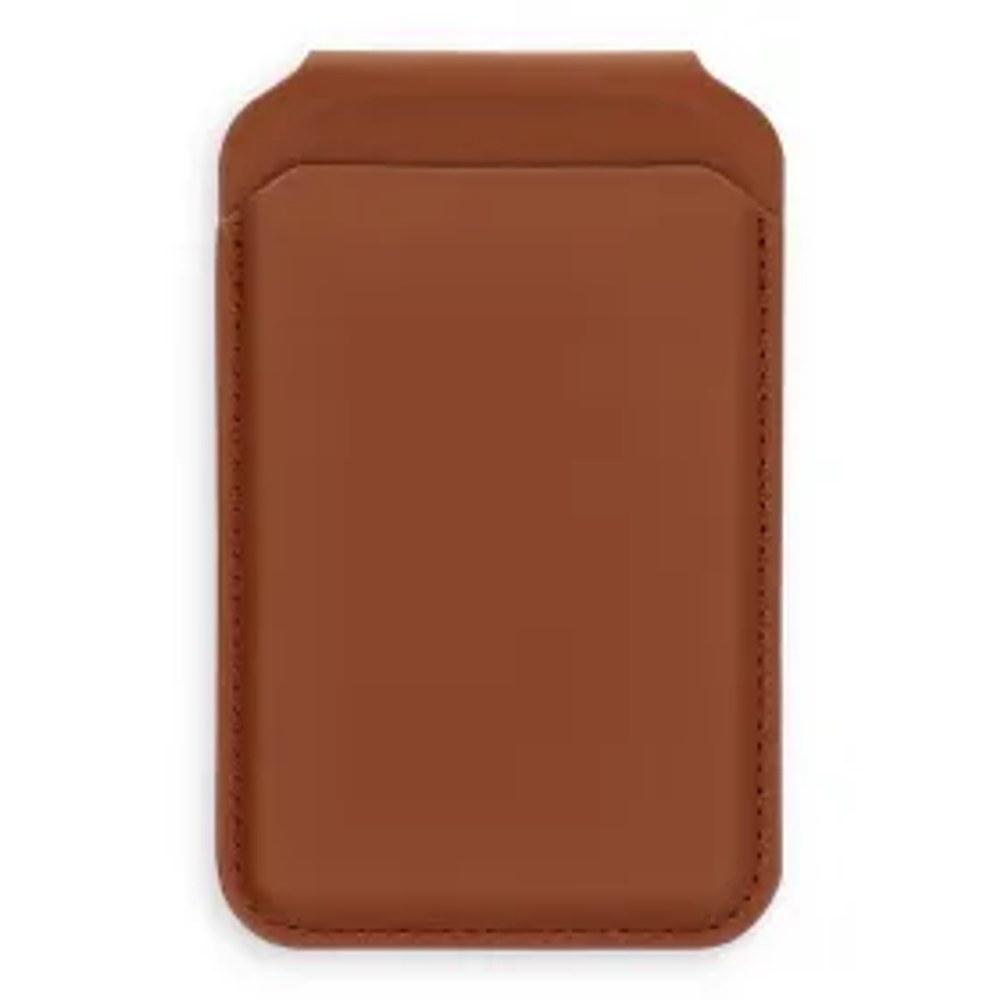 Kožená peněženka se stojánkem, kompatibilní s MagSafe Satechi Vegan Leather Wallet Stand hnědá