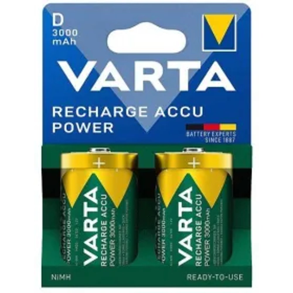Nabíjecí baterie VARTA R20 (typ D) 3000mAh Accu Power 2 ks