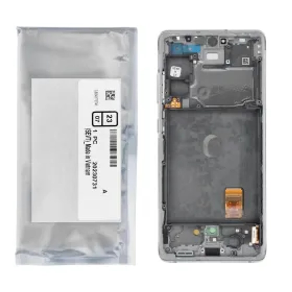 ServicePack LCD displej SAMSUNG S20 FE 4G/5G G780F/G781F GH82-31329B bílý